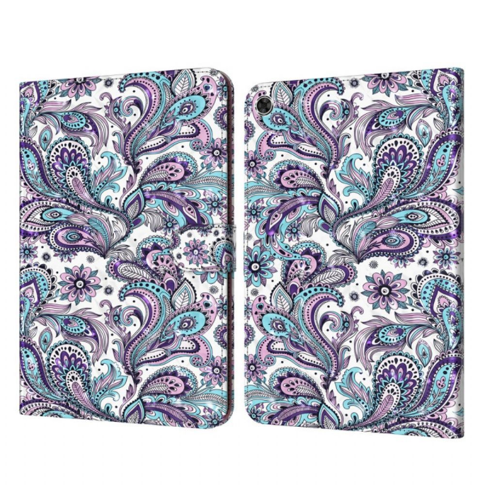 Leren Hoesje voor Samsung Galaxy Tab A8 Paisley-patroon