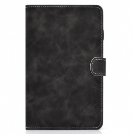 Leren Hoesje voor Samsung Galaxy Tab A8 Vintage Design Leereffect