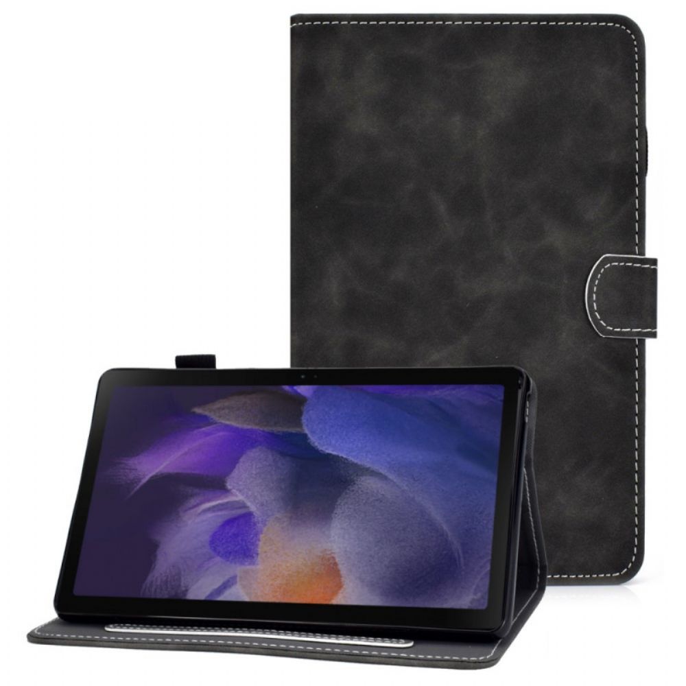 Leren Hoesje voor Samsung Galaxy Tab A8 Vintage Design Leereffect