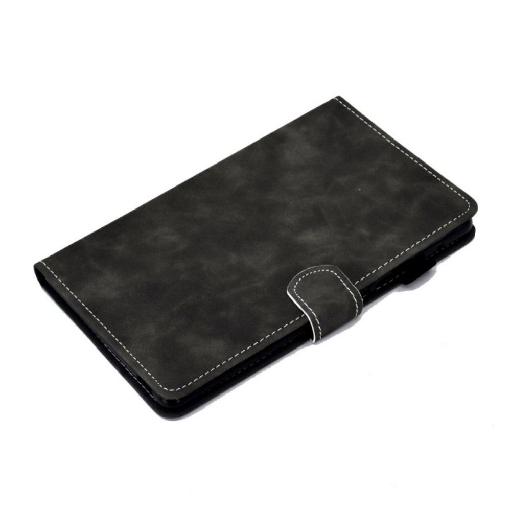 Leren Hoesje voor Samsung Galaxy Tab A8 Vintage Design Leereffect