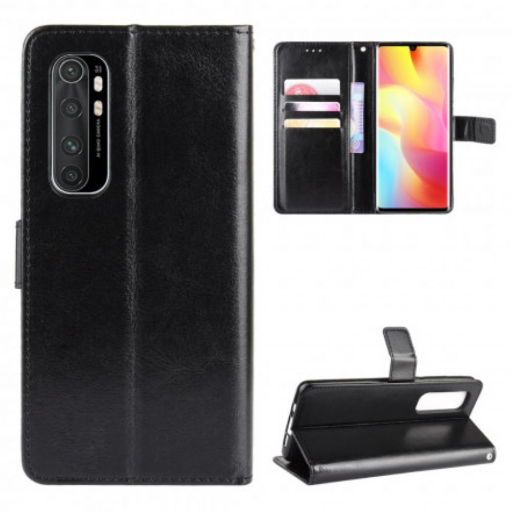 Flip Case voor Xiaomi Mi Note 10 Lite Flitsachtig Kunstleer