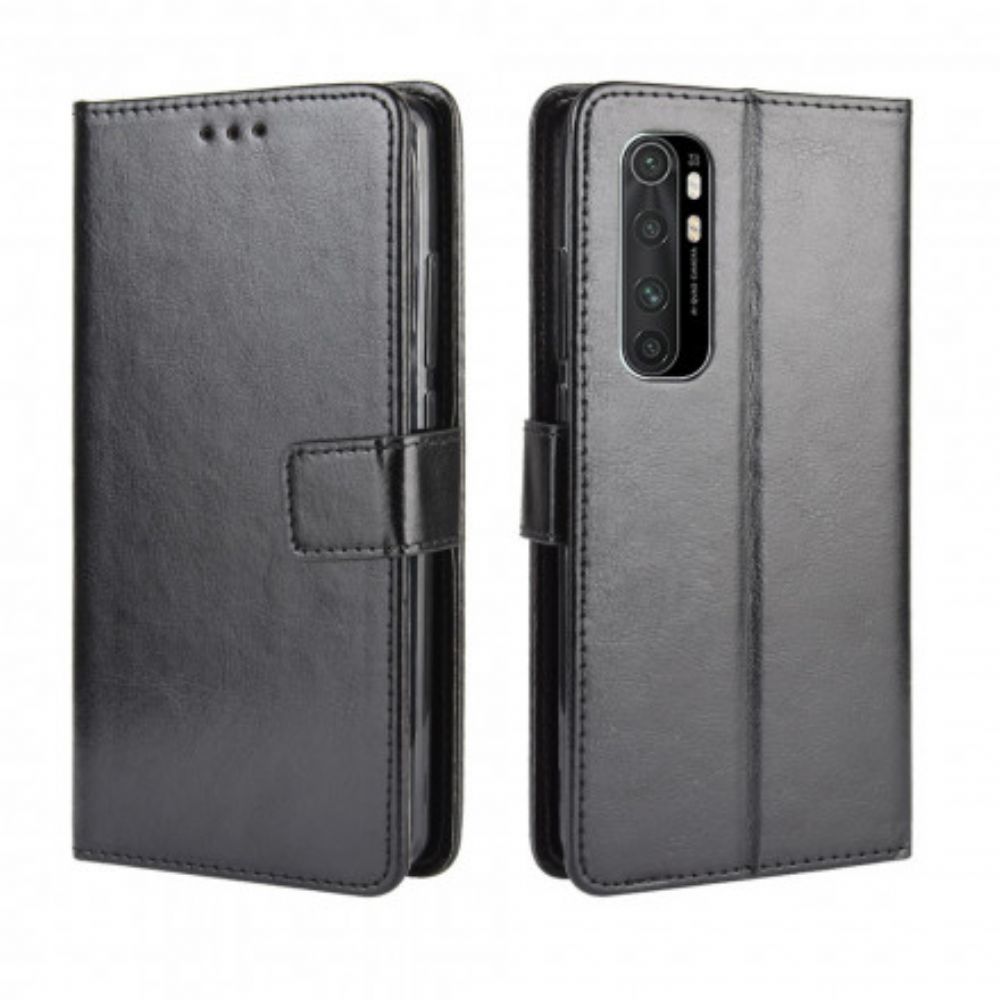 Flip Case voor Xiaomi Mi Note 10 Lite Flitsachtig Kunstleer