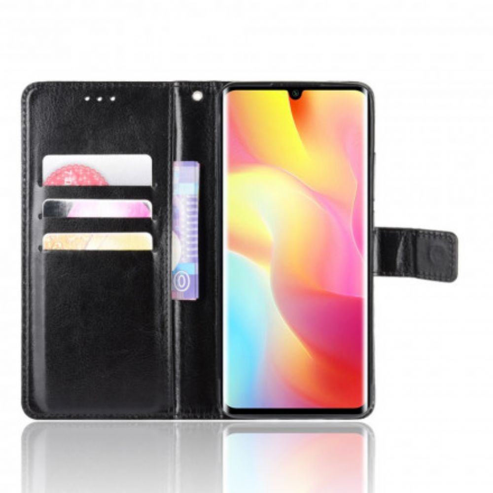 Flip Case voor Xiaomi Mi Note 10 Lite Flitsachtig Kunstleer