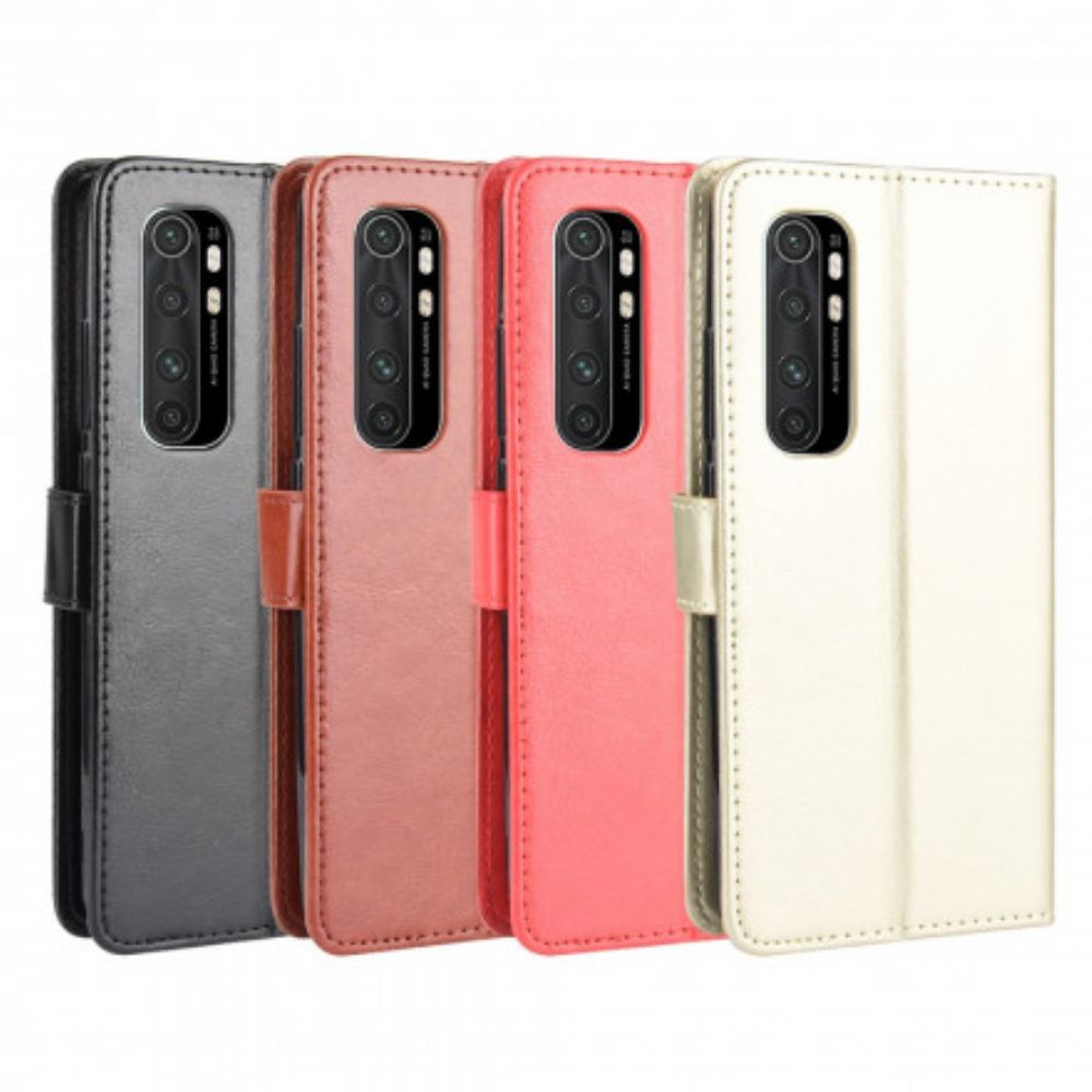 Flip Case voor Xiaomi Mi Note 10 Lite Flitsachtig Kunstleer