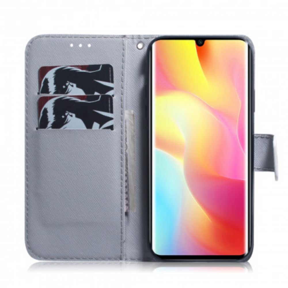 Folio-hoesje voor Xiaomi Mi Note 10 Lite Droomende Leeuw