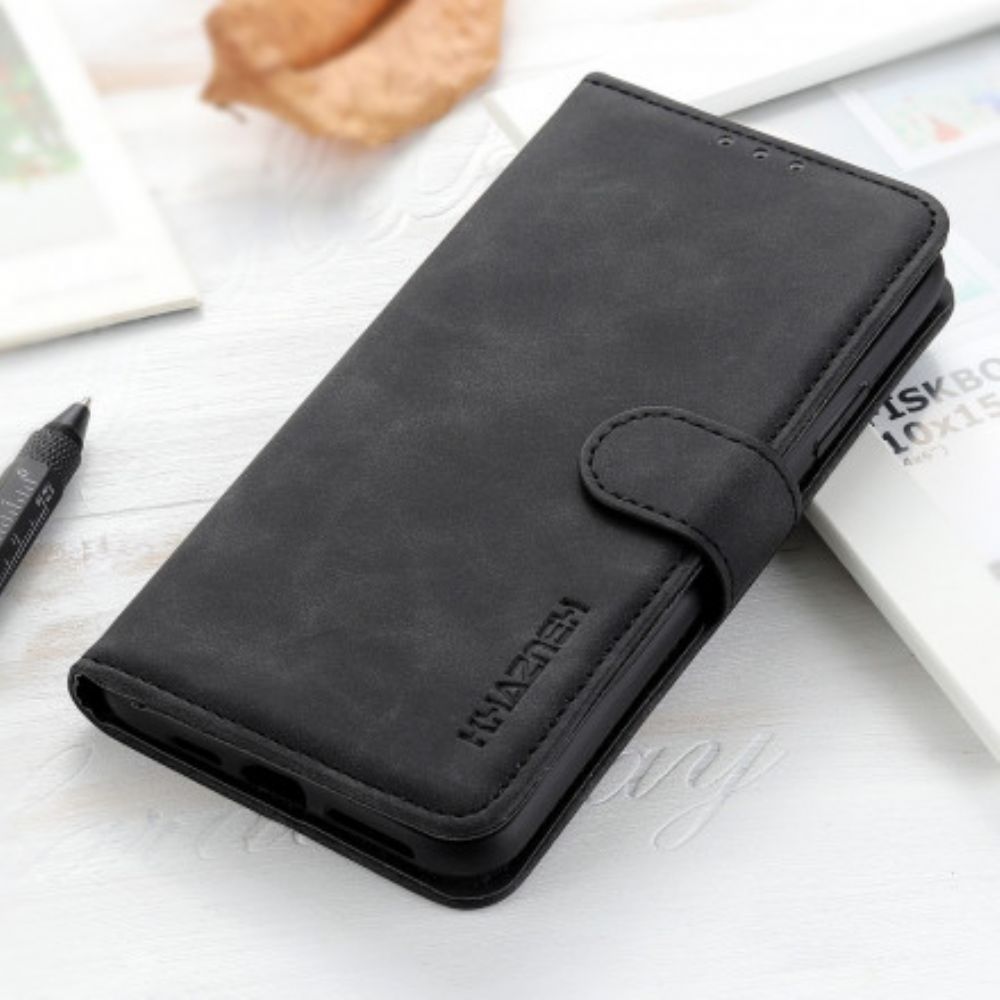 Folio-hoesje voor Xiaomi Mi Note 10 Lite Mat Vintage Leereffect Khazneh