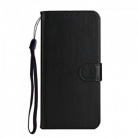 Folio-hoesje voor Xiaomi Mi Note 10 Lite Met Ketting Effen Kleur Serie Band