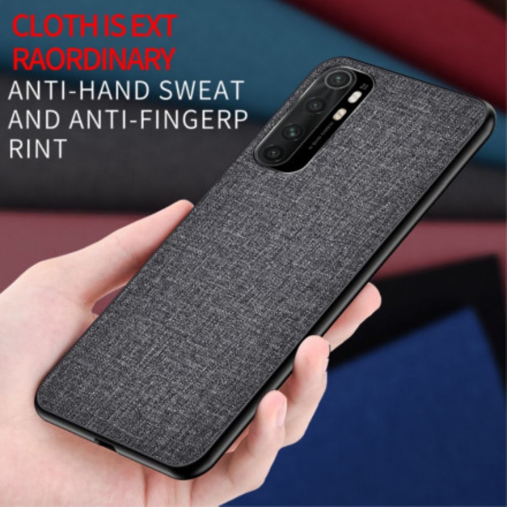 Hoesje voor Xiaomi Mi Note 10 Lite Doek Textuur