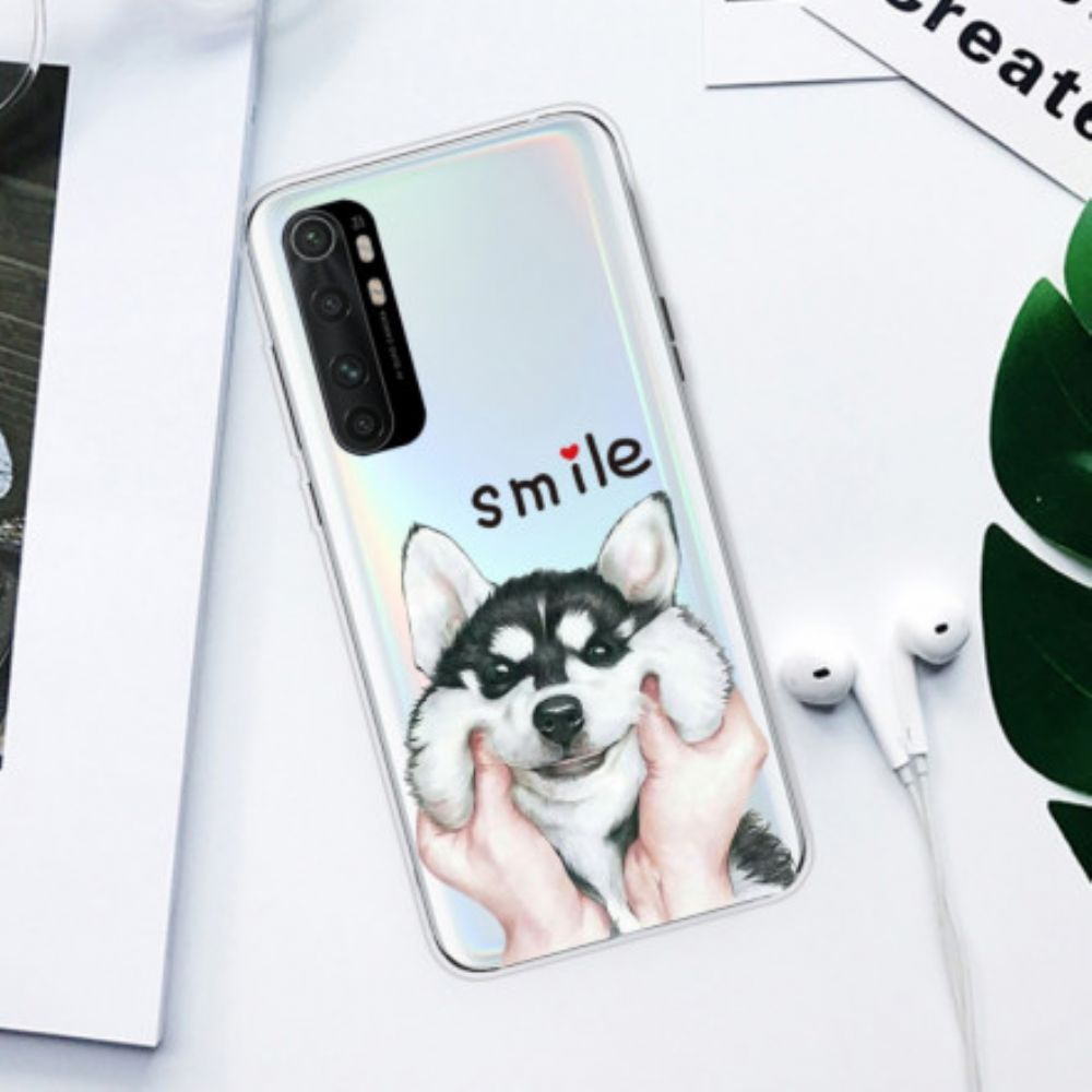 Hoesje voor Xiaomi Mi Note 10 Lite Glimlach Hond