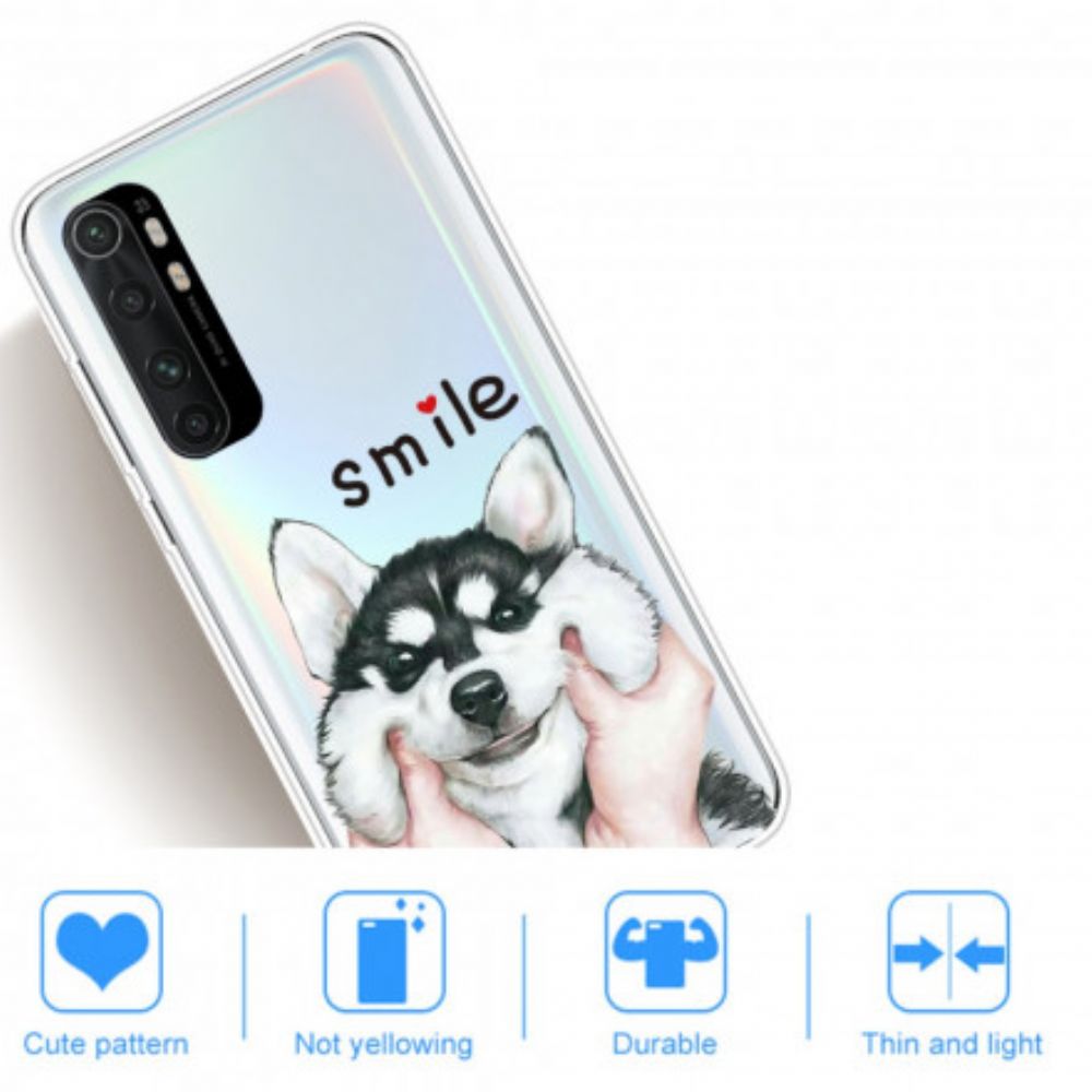 Hoesje voor Xiaomi Mi Note 10 Lite Glimlach Hond