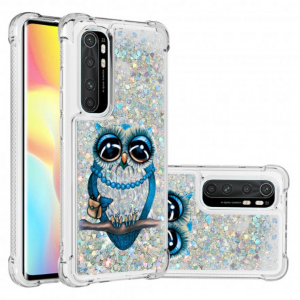 Hoesje voor Xiaomi Mi Note 10 Lite Miss Glitteruil