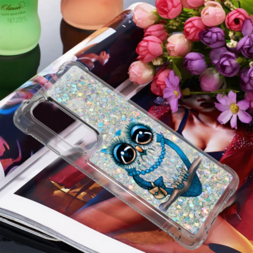 Hoesje voor Xiaomi Mi Note 10 Lite Miss Glitteruil