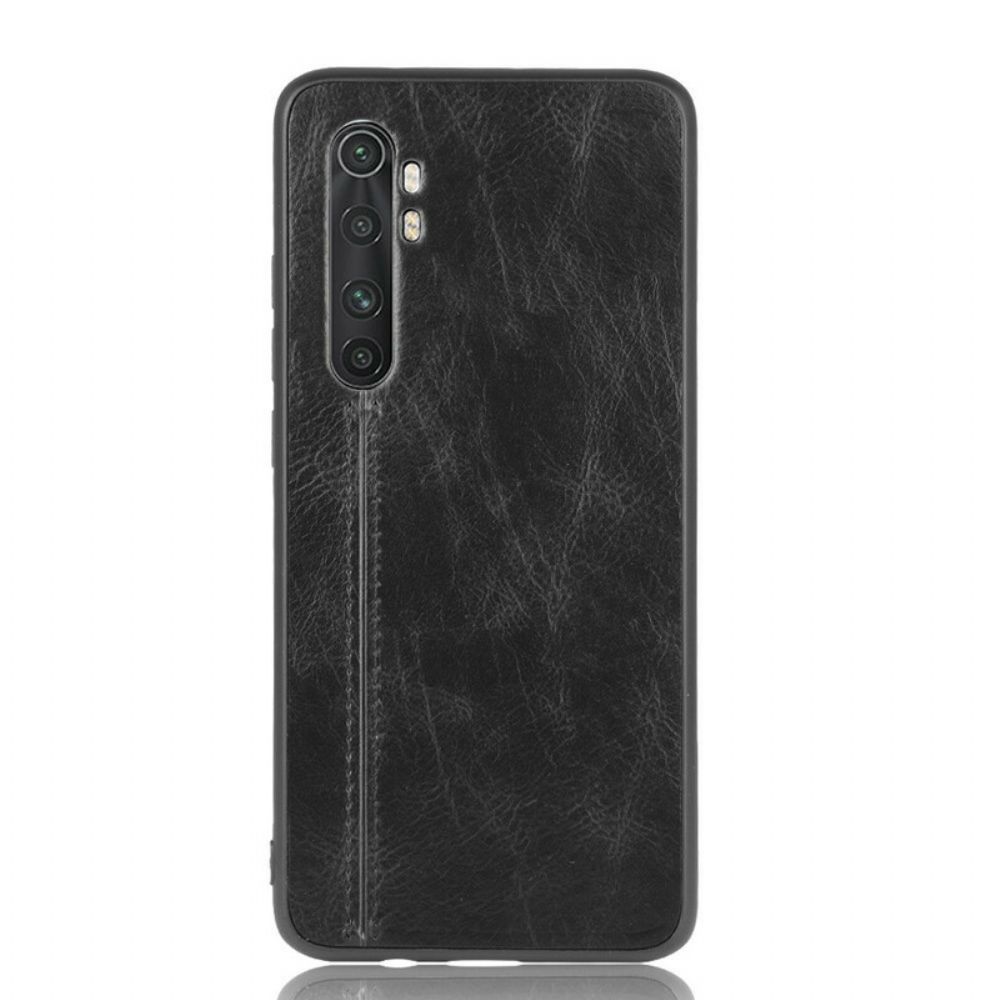 Hoesje voor Xiaomi Mi Note 10 Lite Naad Leereffect