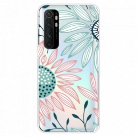 Hoesje voor Xiaomi Mi Note 10 Lite Puur Roze Bloem