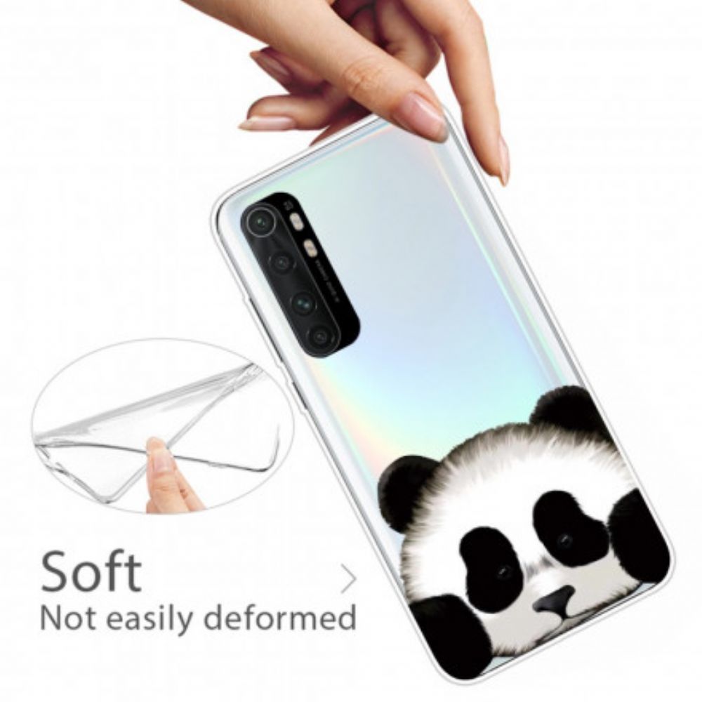 Hoesje voor Xiaomi Mi Note 10 Lite Transparante Panda