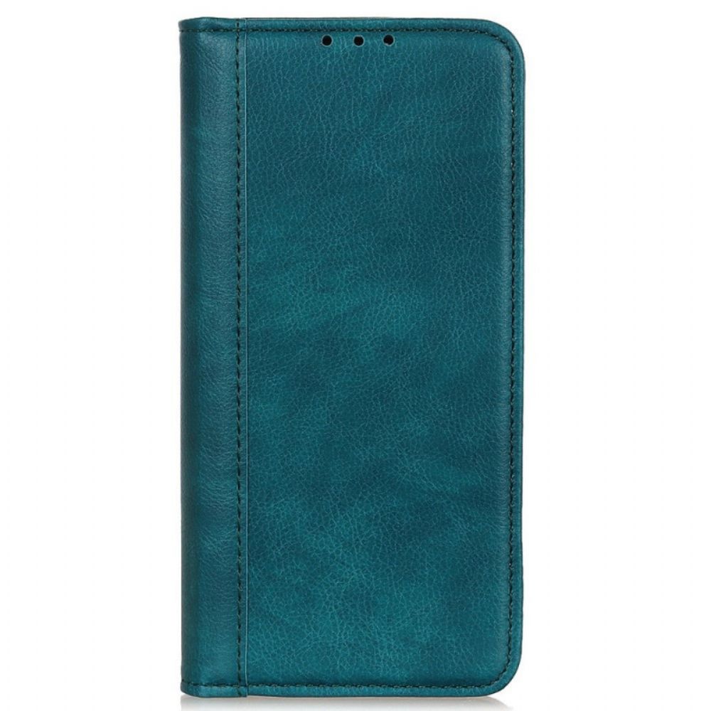 Flip Case voor OnePlus Nord 2T 5G Gespleten Leer