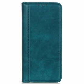 Flip Case voor OnePlus Nord 2T 5G Gespleten Leer