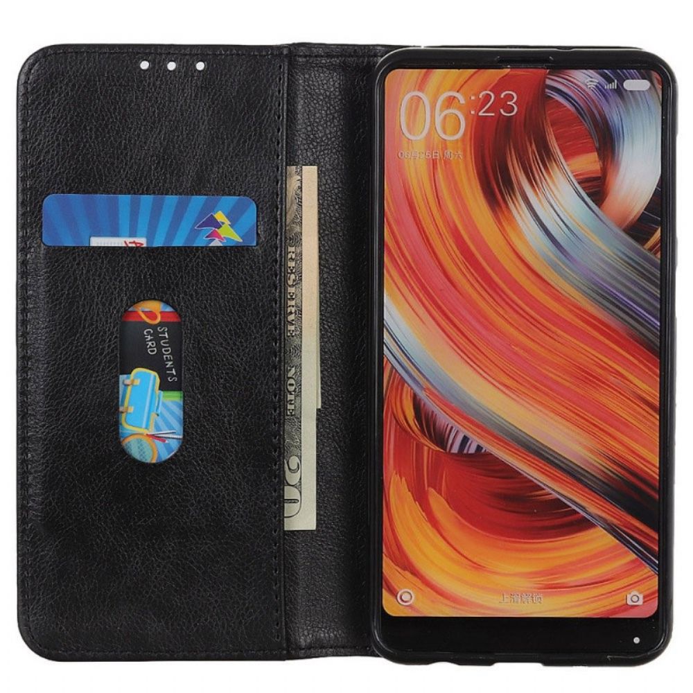 Flip Case voor OnePlus Nord 2T 5G Gespleten Leer