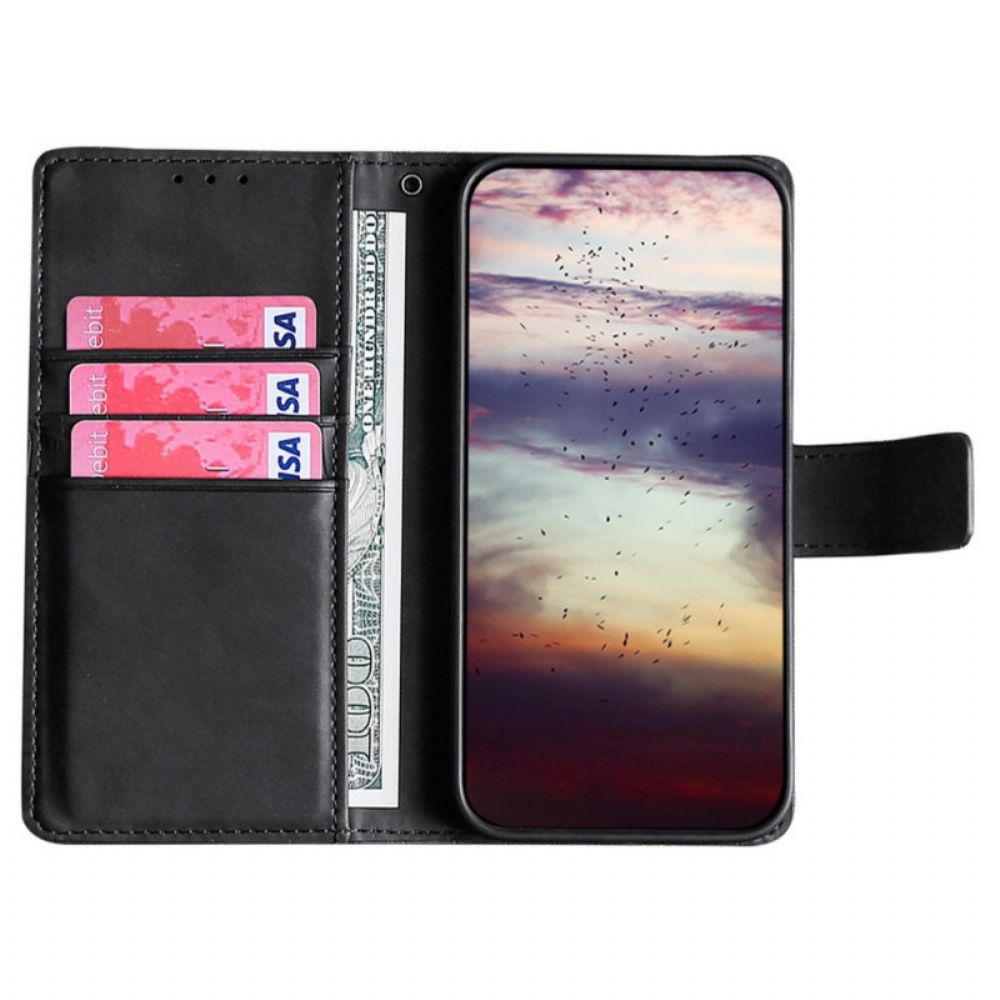 Folio-hoesje voor OnePlus Nord 2T 5G Krokodillenleer Stijl