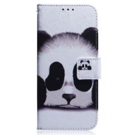 Folio-hoesje voor OnePlus Nord 2T 5G Met Ketting Thong Panda