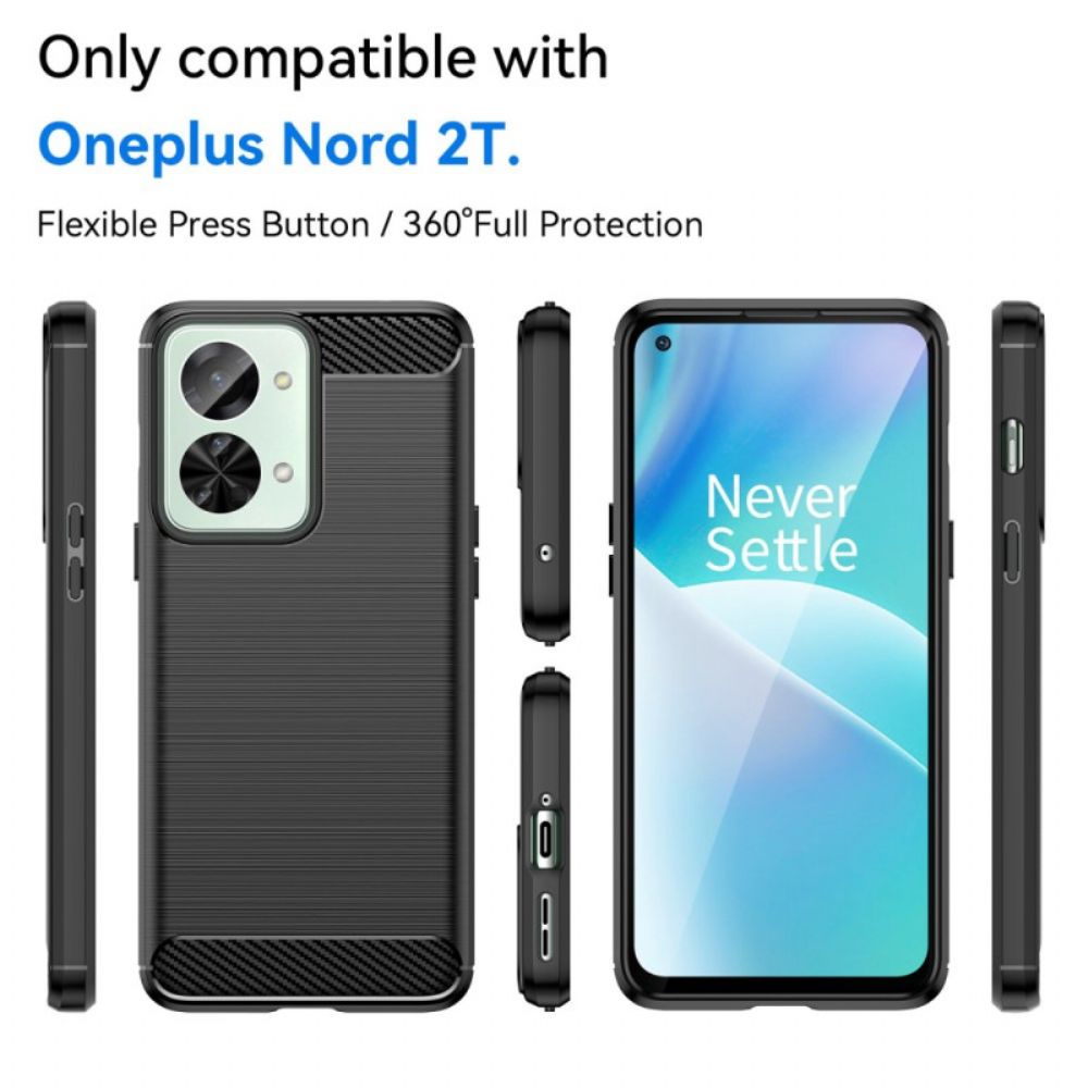 Hoesje voor OnePlus Nord 2T 5G Laag Geborsteld