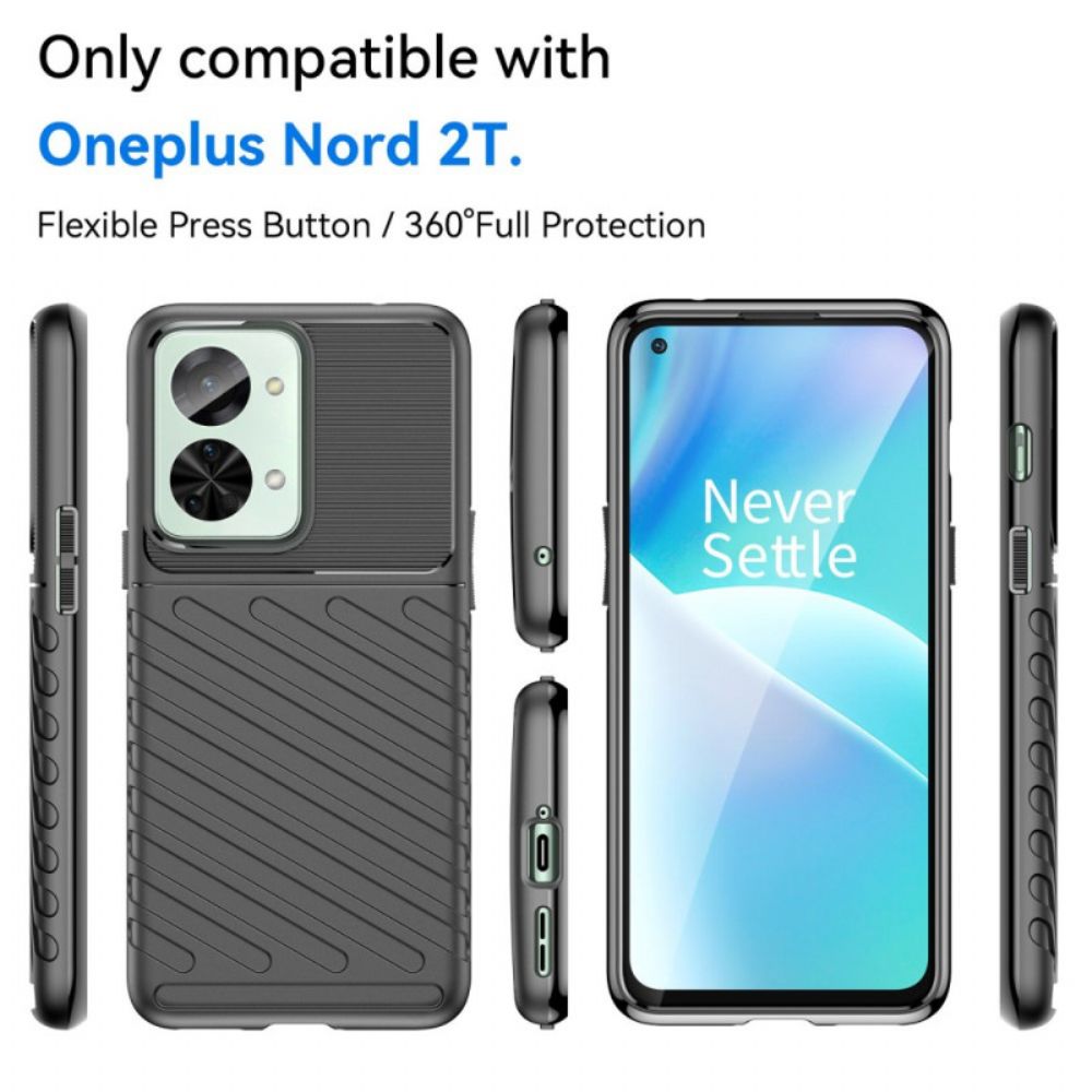 Hoesje voor OnePlus Nord 2T 5G Silicone Twill