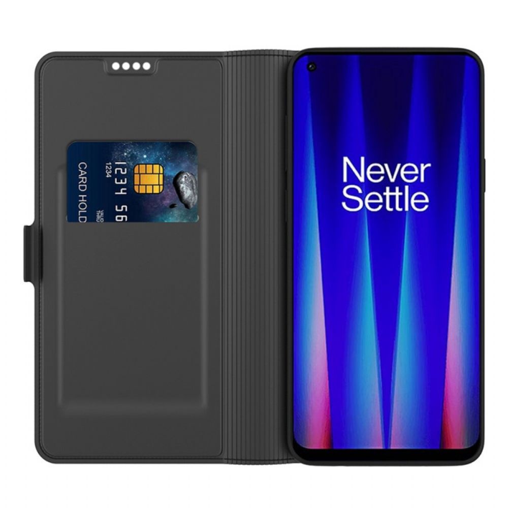 Leren Hoesje voor OnePlus Nord 2T 5G Dubbele Sluiting