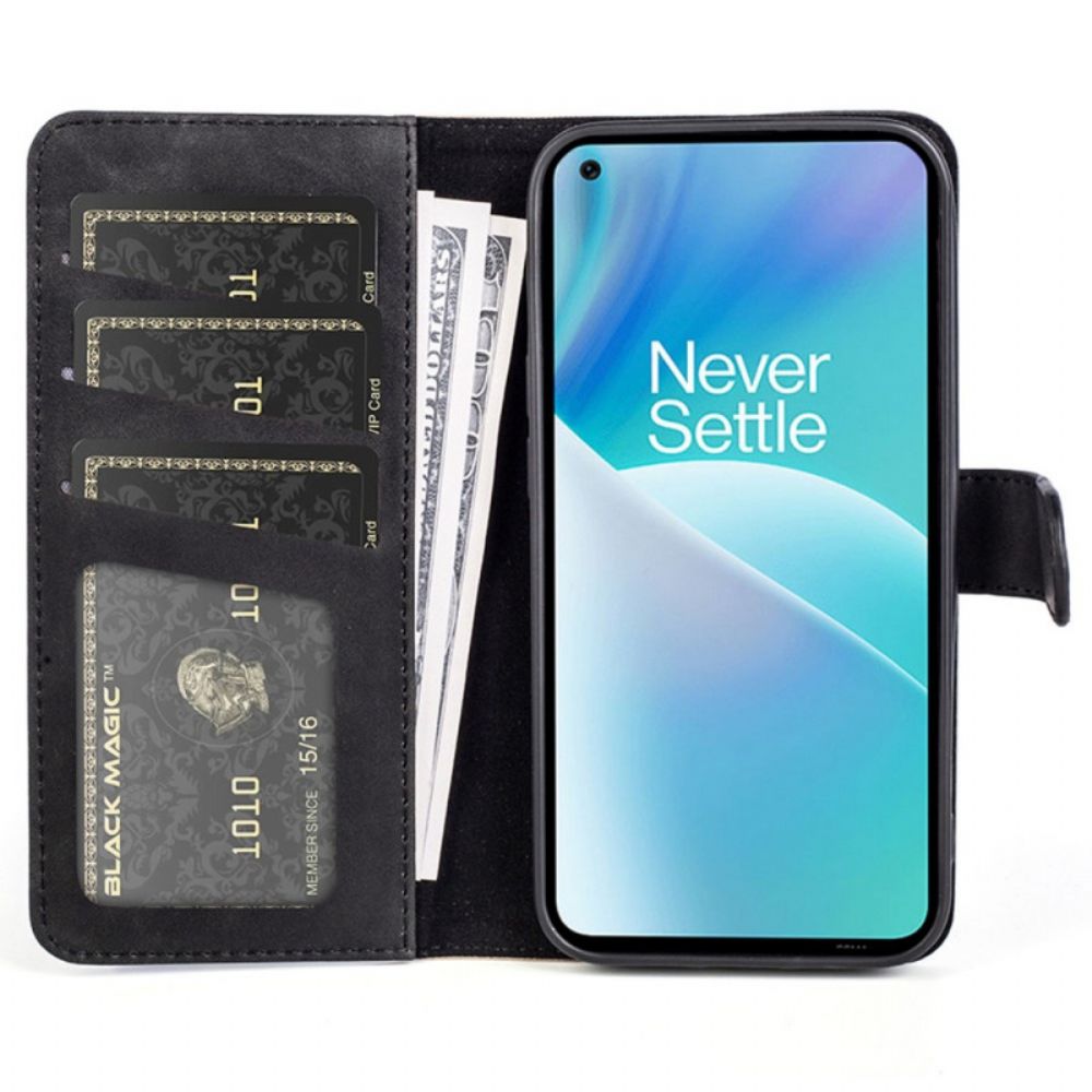 Leren Hoesje voor OnePlus Nord 2T 5G Grafisch Patroon