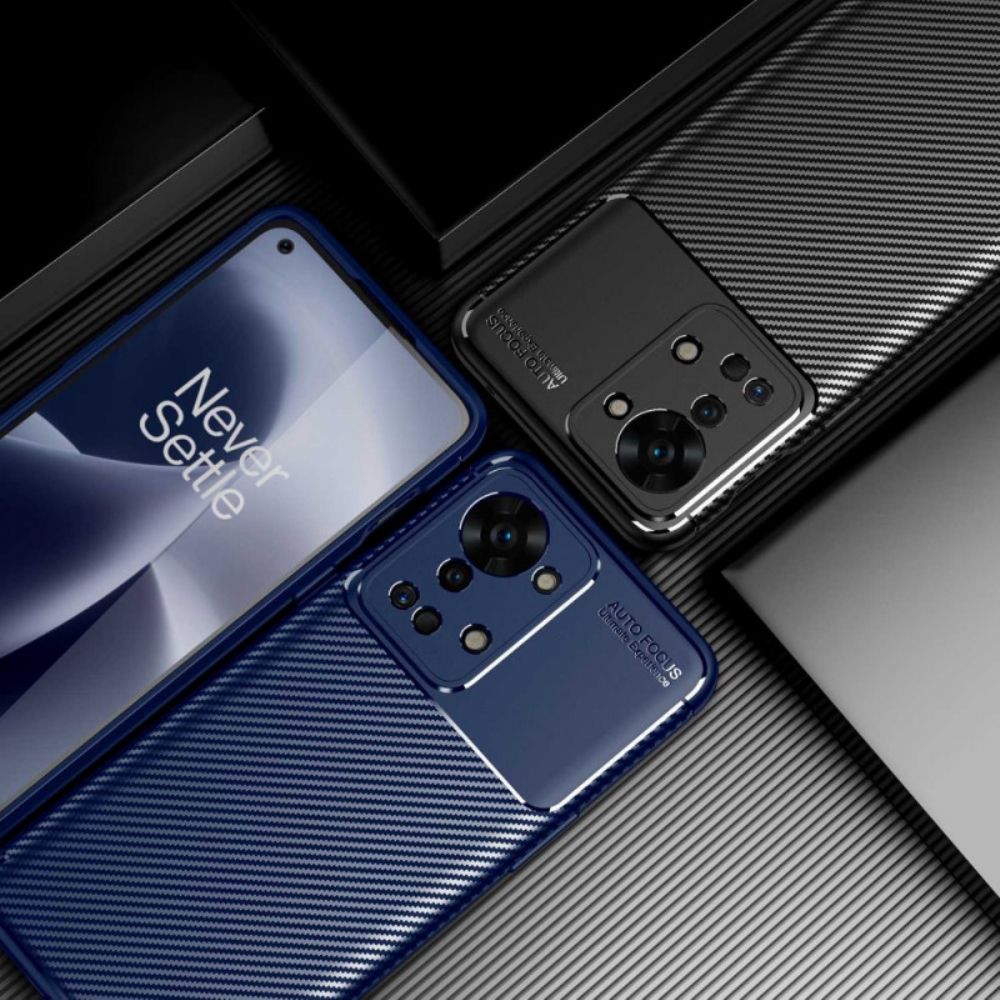 Telefoonhoesje voor OnePlus Nord 2T 5G Flexibele Koolstofvezel