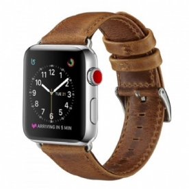 Apple Watch-Bandje 40/38 Mm Echt Leer Vintage Stijl