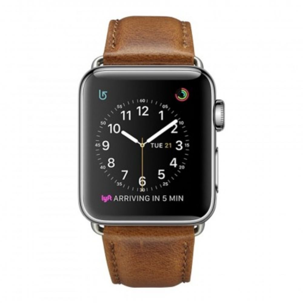 Apple Watch-Bandje 40/38 Mm Echt Leer Vintage Stijl