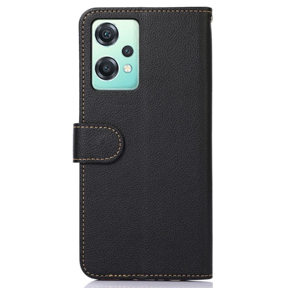 Folio-hoesje voor OnePlus Nord CE 2 Lite 5G Rfid Lychee-stijl