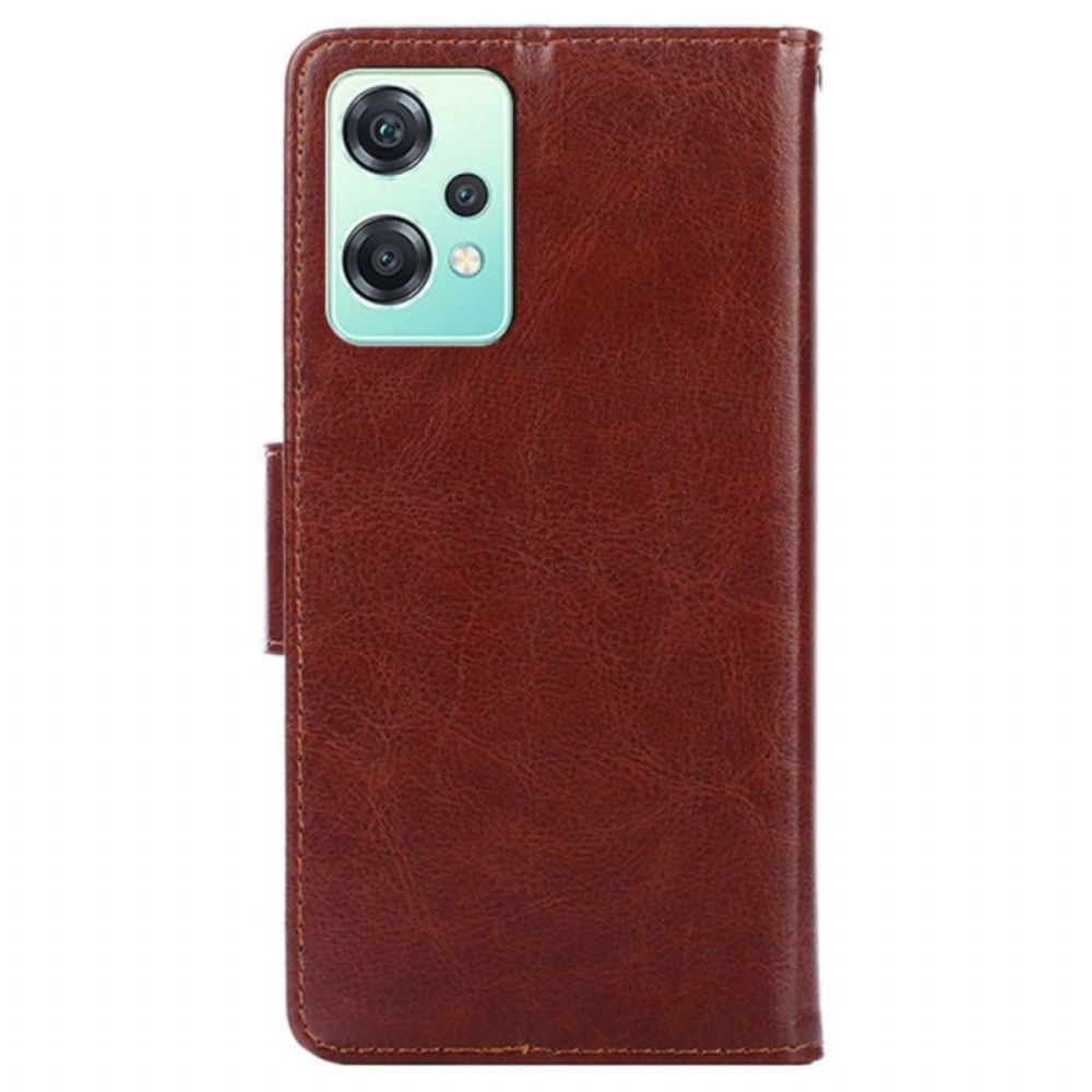 Folio-hoesje voor OnePlus Nord CE 2 Lite 5G Vintage Kunstleer