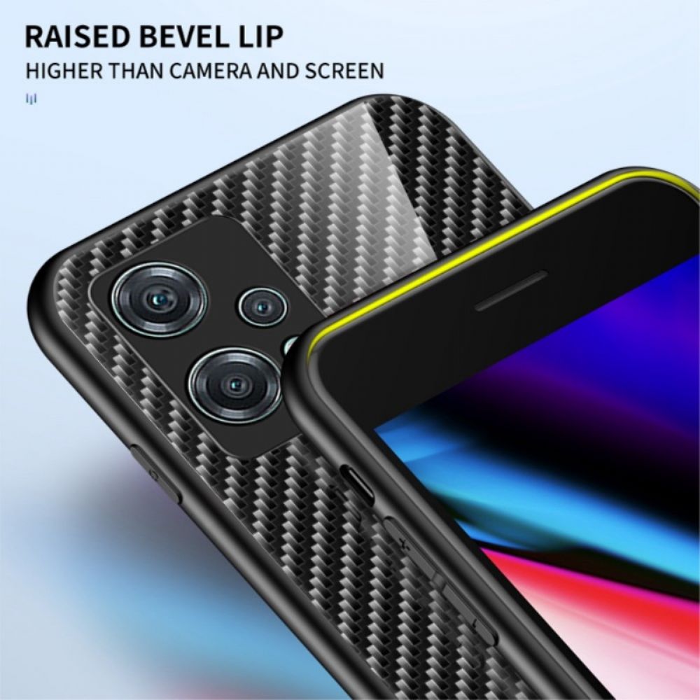 Hoesje voor OnePlus Nord CE 2 Lite 5G Koolstofvezel Gehard Glas