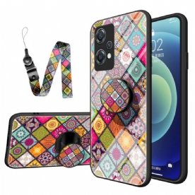 Hoesje voor OnePlus Nord CE 2 Lite 5G Magnetische Patchwork Houder