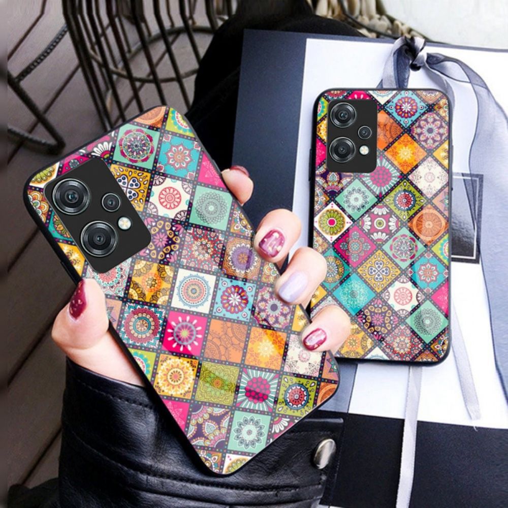 Hoesje voor OnePlus Nord CE 2 Lite 5G Magnetische Patchwork Houder