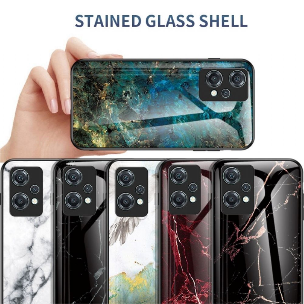 Hoesje voor OnePlus Nord CE 2 Lite 5G Marmer Gehard Glas