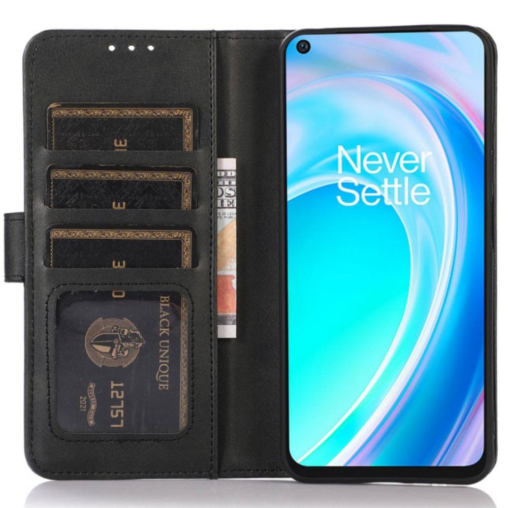 Leren Hoesje voor OnePlus Nord CE 2 Lite 5G Uni Leereffect