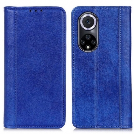 Bescherming Hoesje voor Honor 50 Folio-hoesje Elegantie Split Litchi Leer