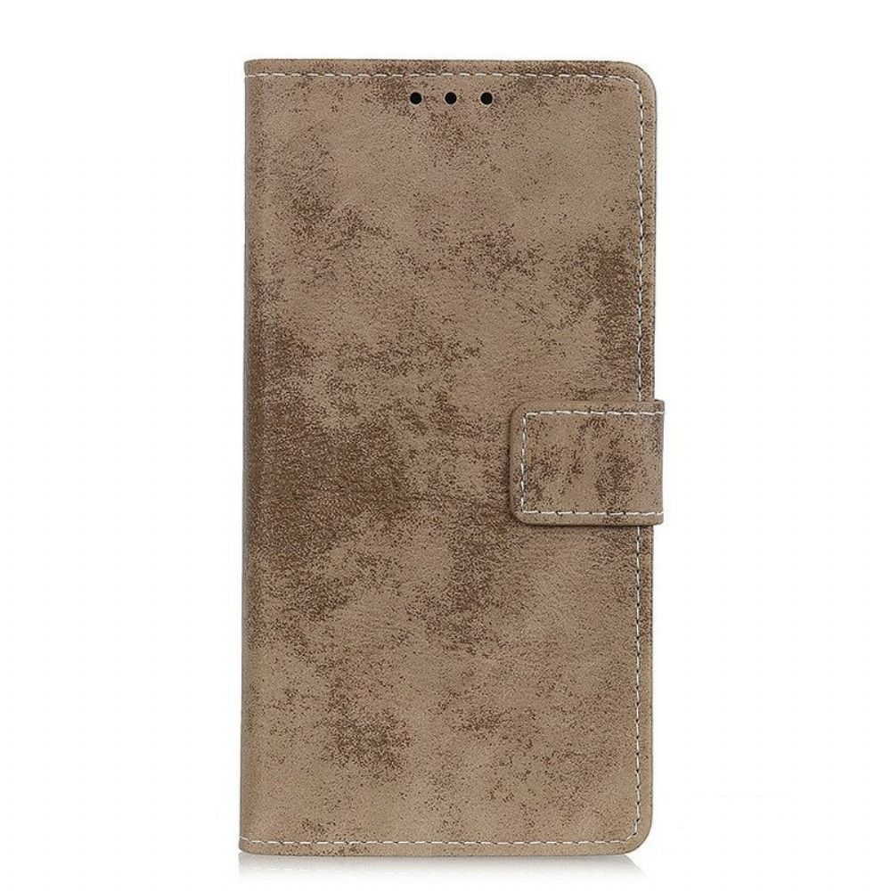 Folio-hoesje voor Honor 50 Vintage Leereffect