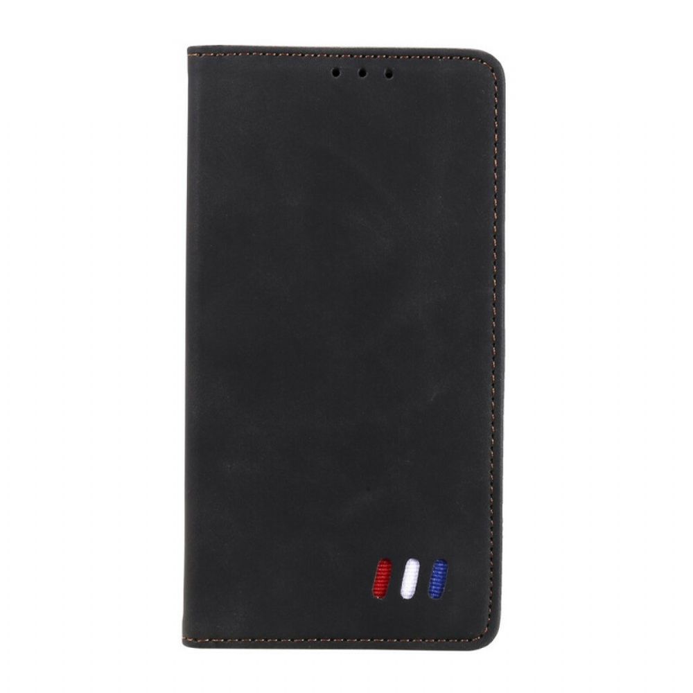 Bescherming Hoesje voor Xiaomi Redmi Note 10 5G / Poco M3 Pro 5G Folio-hoesje Driekleurige Lederen Stijl