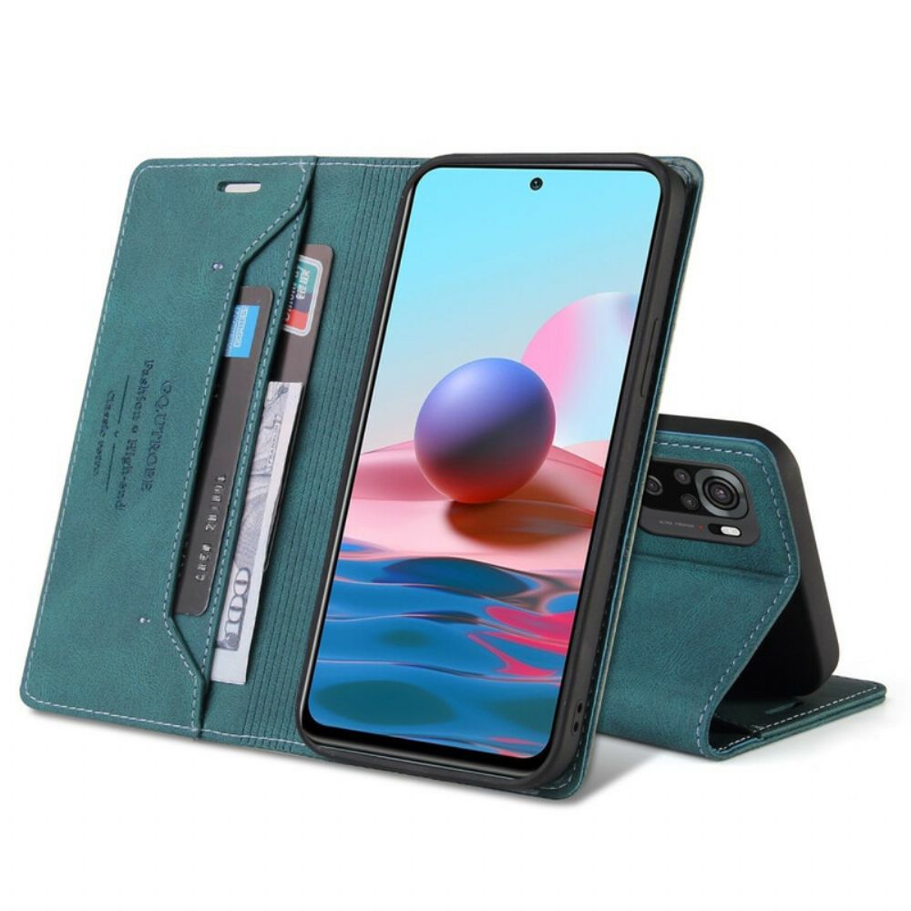 Bescherming Hoesje voor Xiaomi Redmi Note 10 5G / Poco M3 Pro 5G Folio-hoesje Kunstleer Gq.utrobe