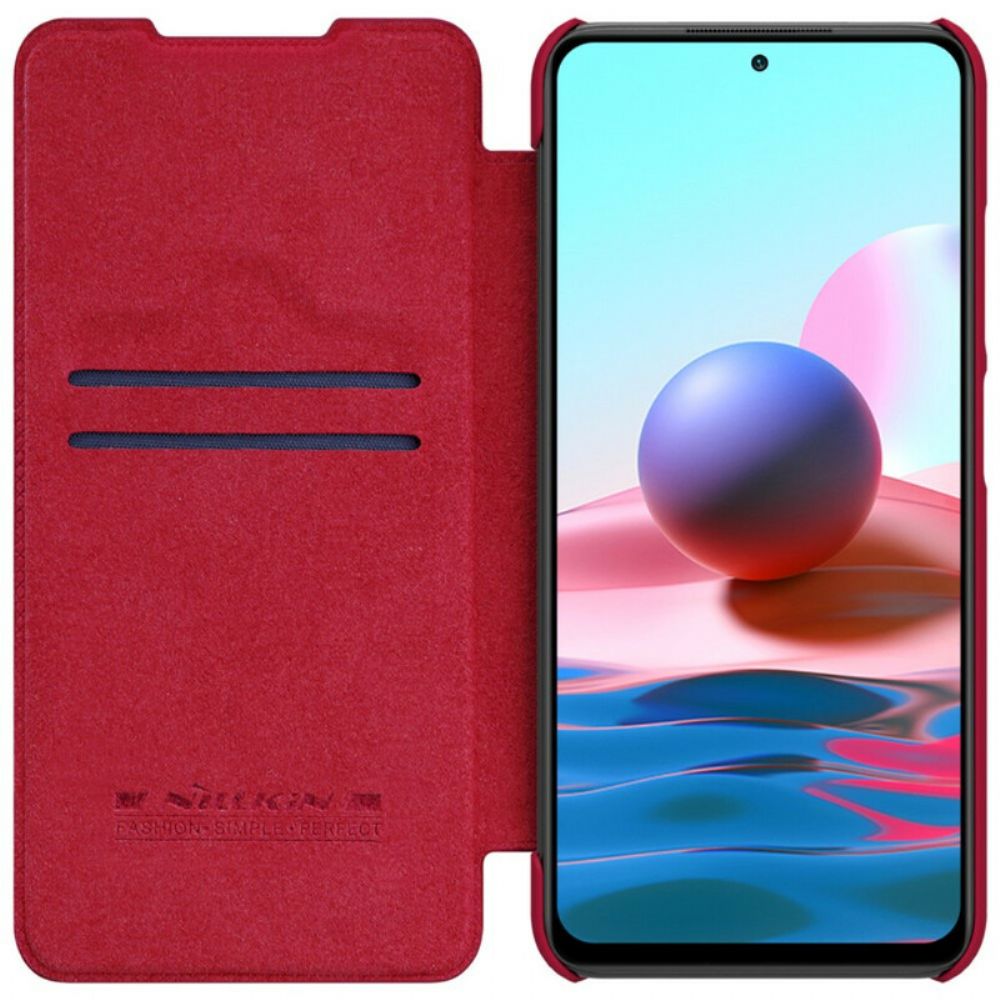 Bescherming Hoesje voor Xiaomi Redmi Note 10 5G / Poco M3 Pro 5G Folio-hoesje Nillkin Qin-serie