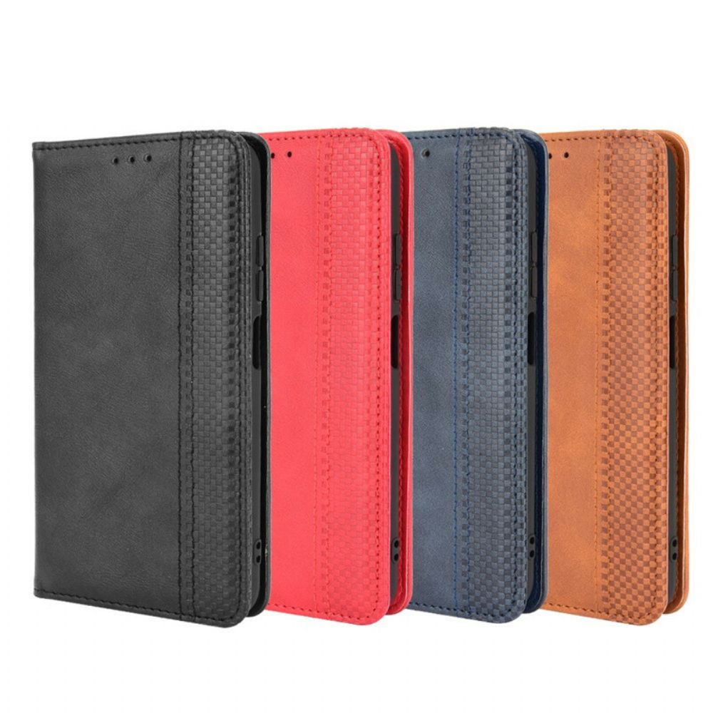 Bescherming Hoesje voor Xiaomi Redmi Note 10 5G / Poco M3 Pro 5G Folio-hoesje Vintage Gestileerd Leereffect