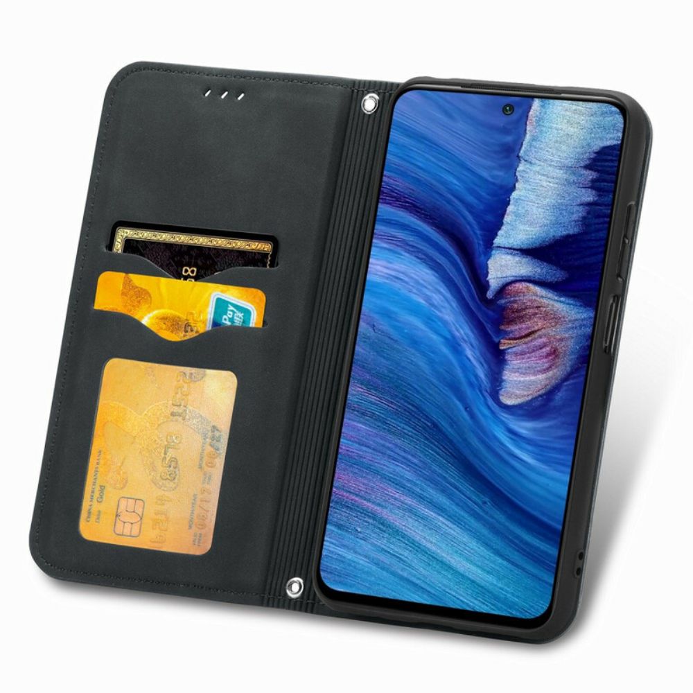 Bescherming Hoesje voor Xiaomi Redmi Note 10 5G / Poco M3 Pro 5G Folio-hoesje Vintage Kunstleer