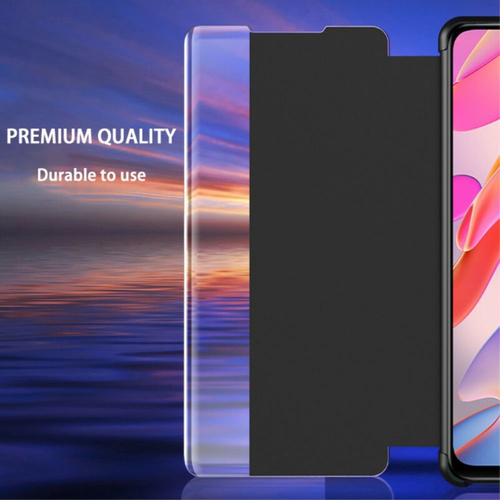 Bescherming Hoesje voor Xiaomi Redmi Note 10 5G / Poco M3 Pro 5G Gestructureerd Leereffect