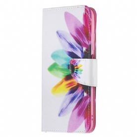 Flip Case voor Xiaomi Redmi Note 10 5G / Poco M3 Pro 5G Aquarel Bloem