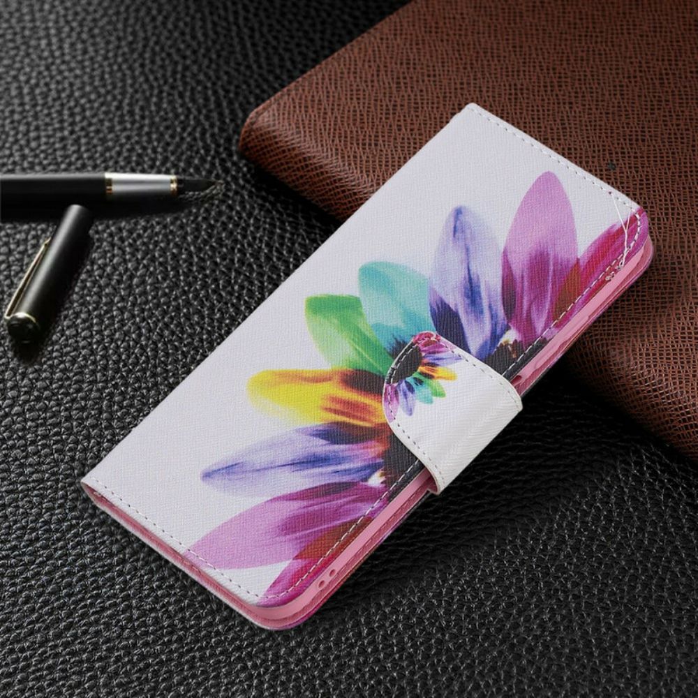 Flip Case voor Xiaomi Redmi Note 10 5G / Poco M3 Pro 5G Aquarel Bloem