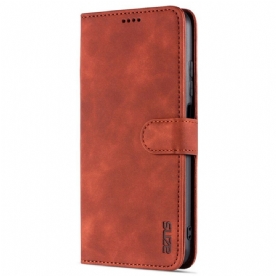 Flip Case voor Xiaomi Redmi Note 10 5G / Poco M3 Pro 5G Azns Ledereffect