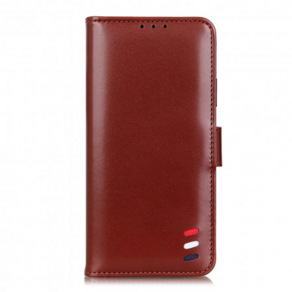 Flip Case voor Xiaomi Redmi Note 10 5G / Poco M3 Pro 5G Driekleurig Leereffect